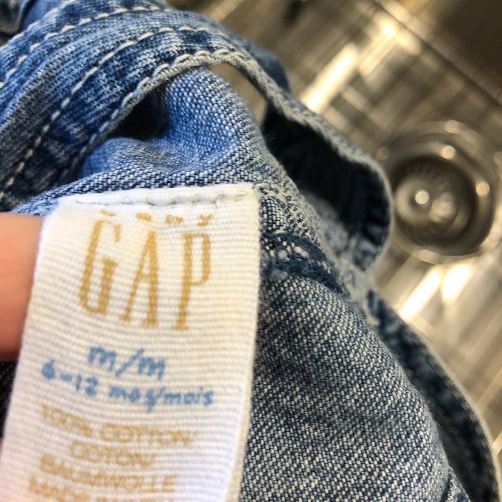 GAP BABY Denim Overalls, Vintage - Picture 2 of 2